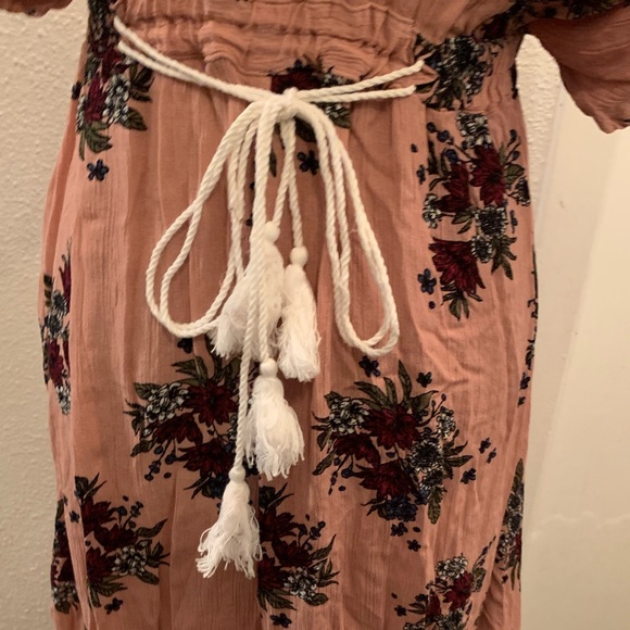 Pink flower long dress - Picture 6 of 6